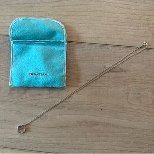 Tiffany & Co Sterling Silver Heart Necklace 18” Chain